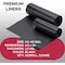 Dealmed 40 gal - 45 gal Trash Bags, 40 in x 46 in, 1.2 Mil, Black 781154 - alternate 2